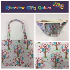 Medium Tote Bag - Owls